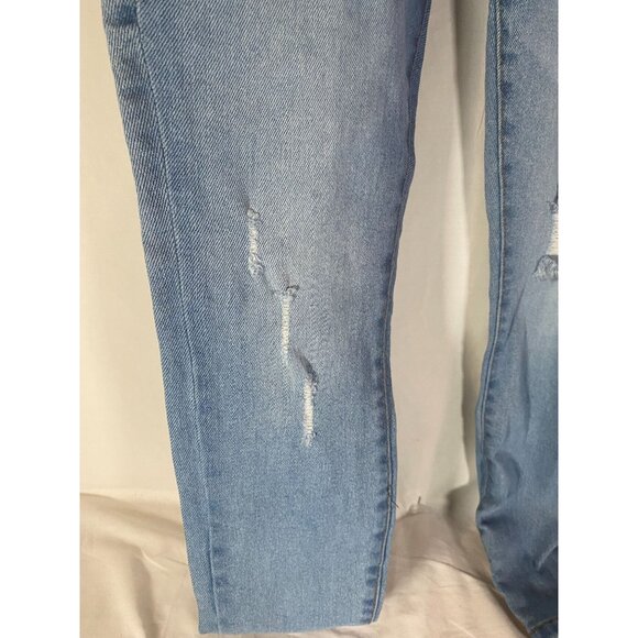 Kendall & Kylie Women's Blue Size 1/25 Skinny Distressed 5 Pocket Jeans - Picture 10 of 10